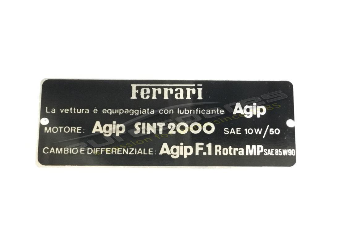neue ferrari agip-platte. teilenummer fer2000 (1)