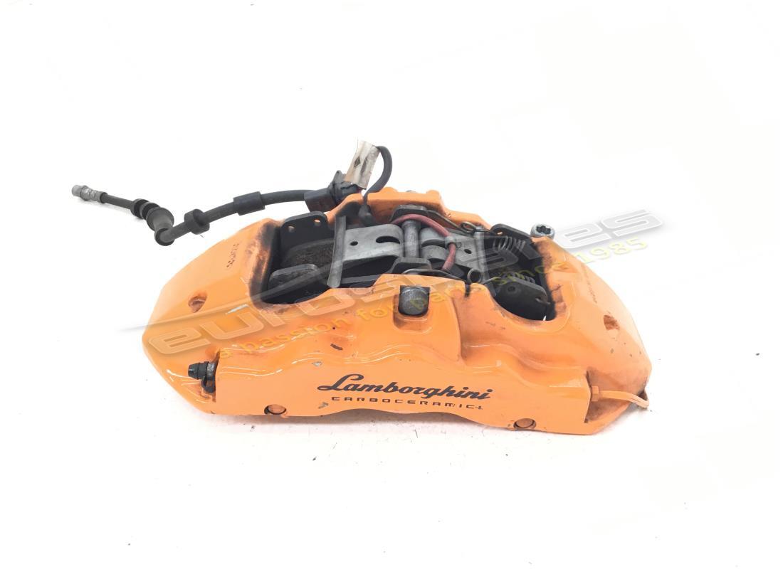 gebrauchter lamborghini bremssattel keramik orange. teilenummer 4t0615105cd (1)