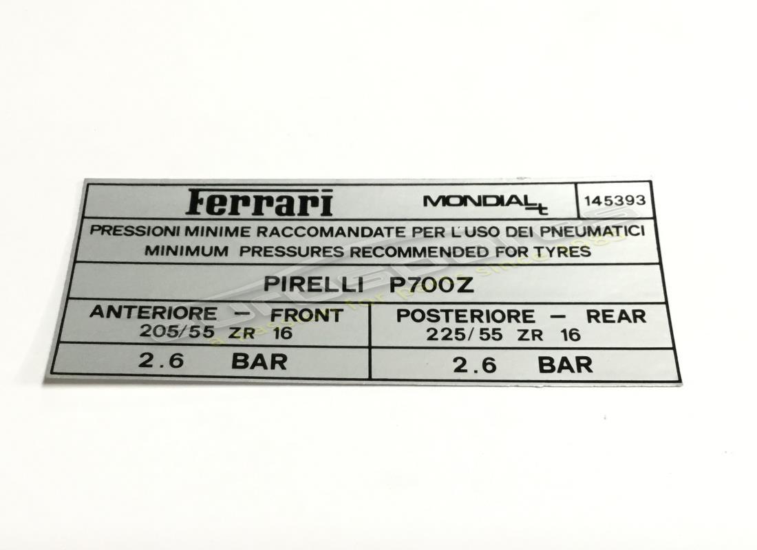 neuer ferrari pirelli-reifenfüllaufkleber. teilenummer 145393 (1)