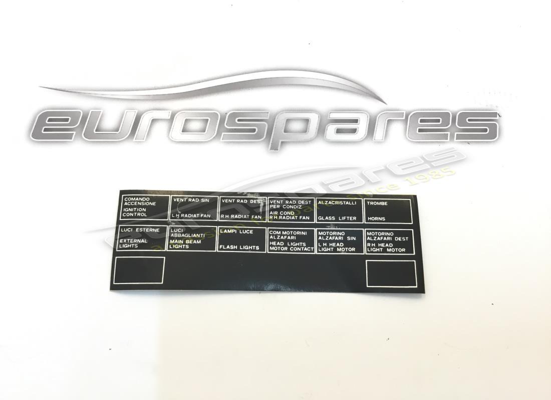 neues klebeetikett ferrari. teilenummer 40322406 (1)