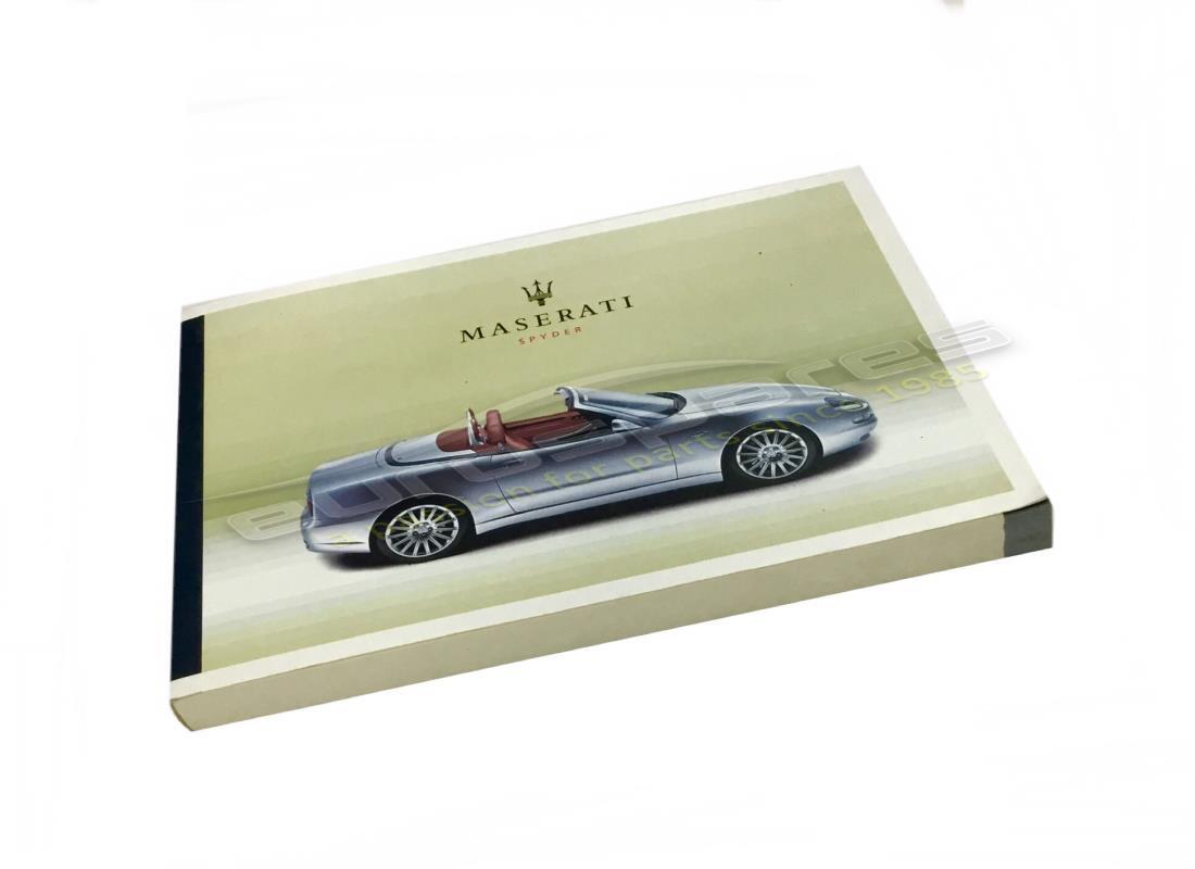 neu maserati bedienungsanleitung m138 sypder en. teilenummer 920000514 (1)