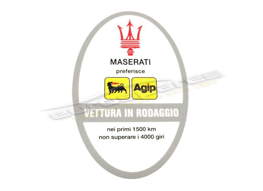 neuer maserati 70's running-in-aufkleber. teilenummer mst001 (1)