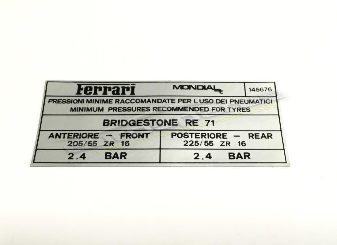 neuer ferrari bridgestone-reifenfüllaufkleber. teilenummer 145676 (1)