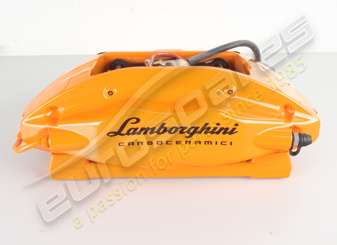 neu lamborghini ccb bremssattel, hinten links, orange. teilenummer 4t0615405t (1)