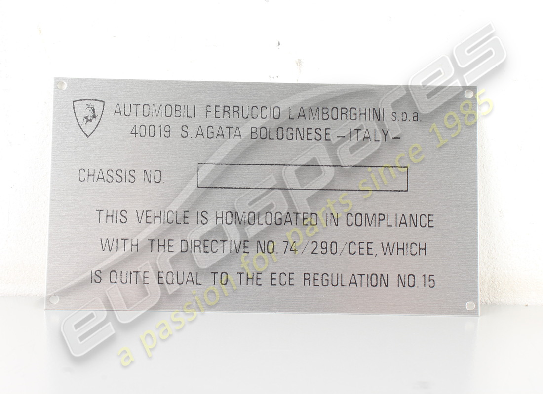 neue lamborghini fahrgestellplatte. teilenummer lpl002 (1)