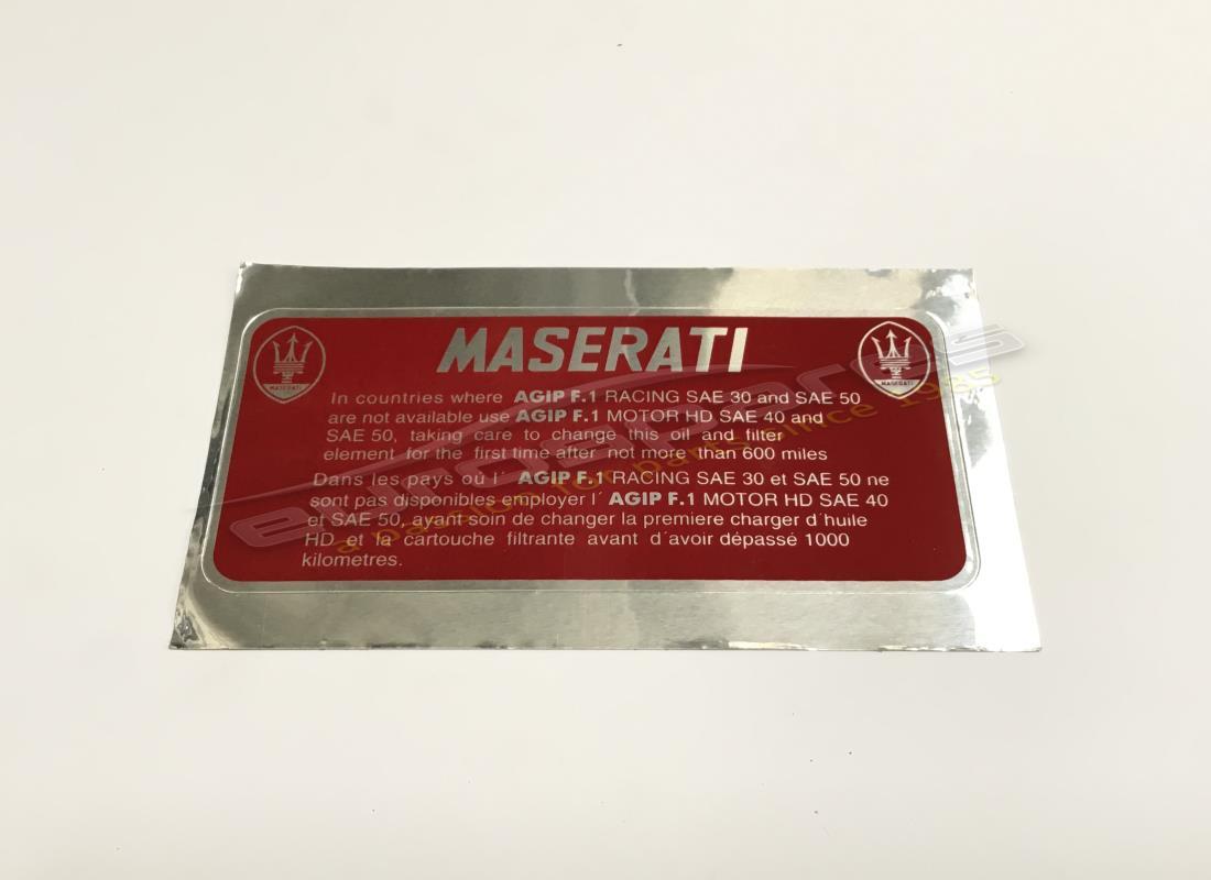 neuer maserati agip-öl-aufkleber. teilenummer mst002 (1)