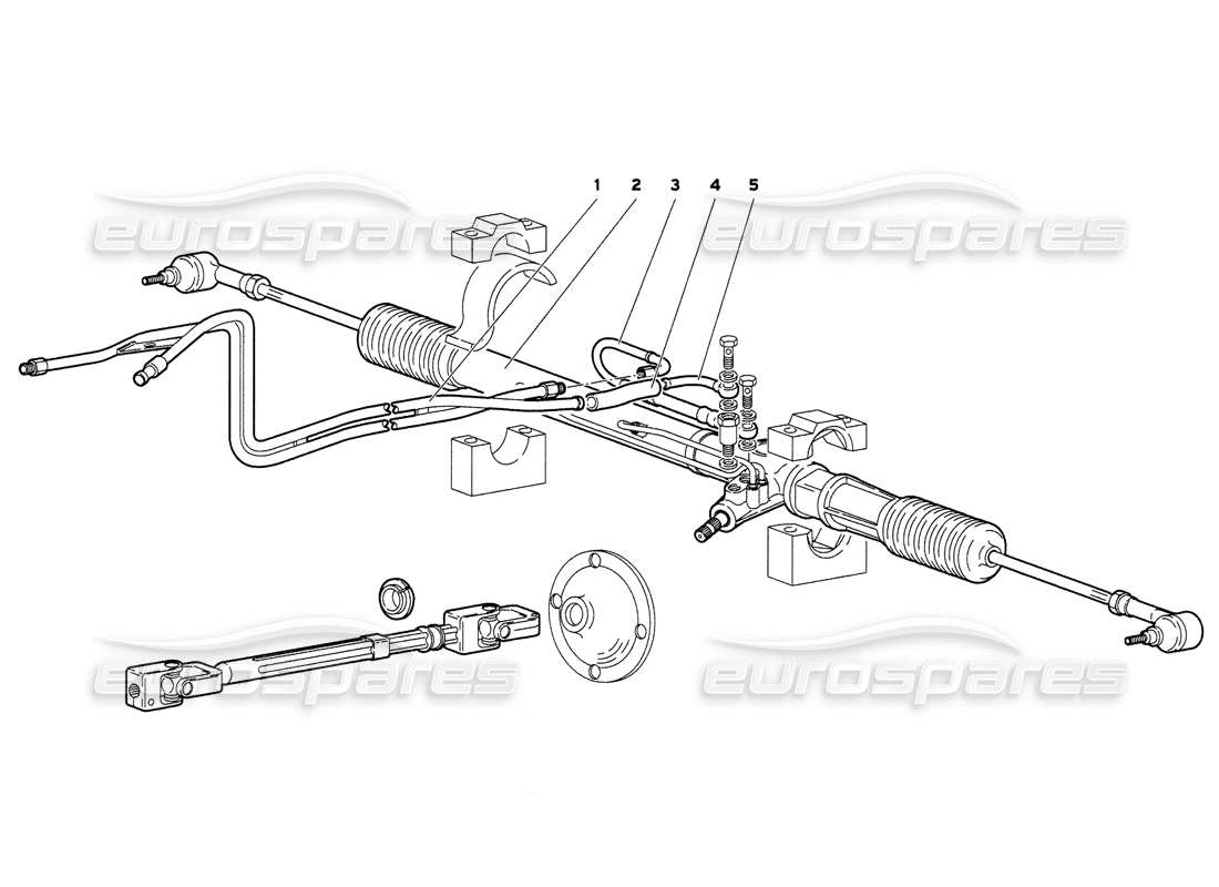 lamborghini diablo 6.0 (2001) lenkung (gültig für gb und australien - märz 2001) teilediagramm