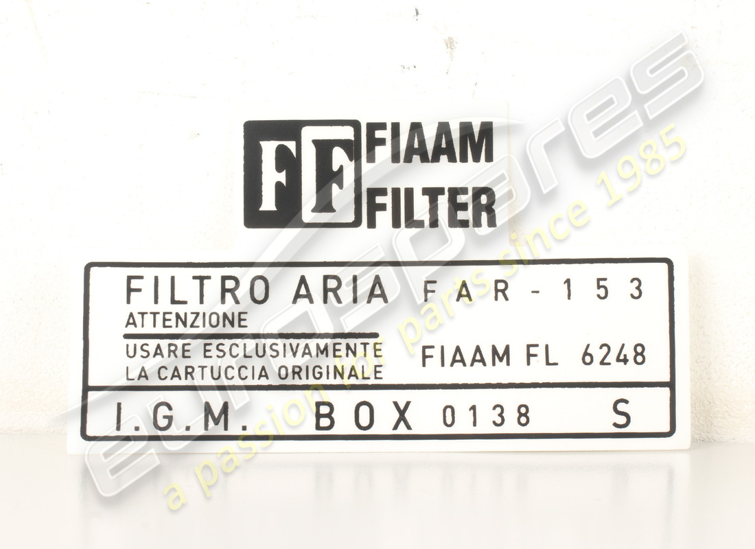 neuer lamborghini fiaam luftfilterkastenaufkleber (links). teilenummer lst003s (1)