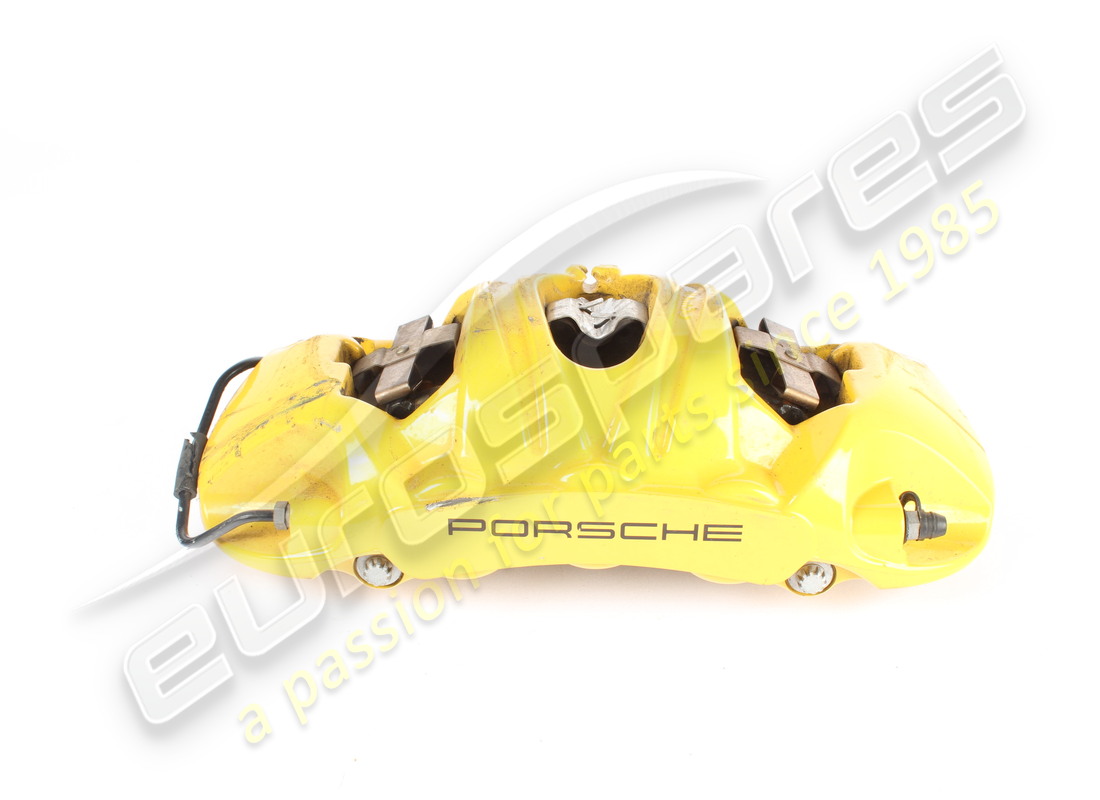 BESCHÄDIGTER Porsche BREMSSATTEL OHNE BREMSBELÄGE. TEILENUMMER 9GT615124A (1)