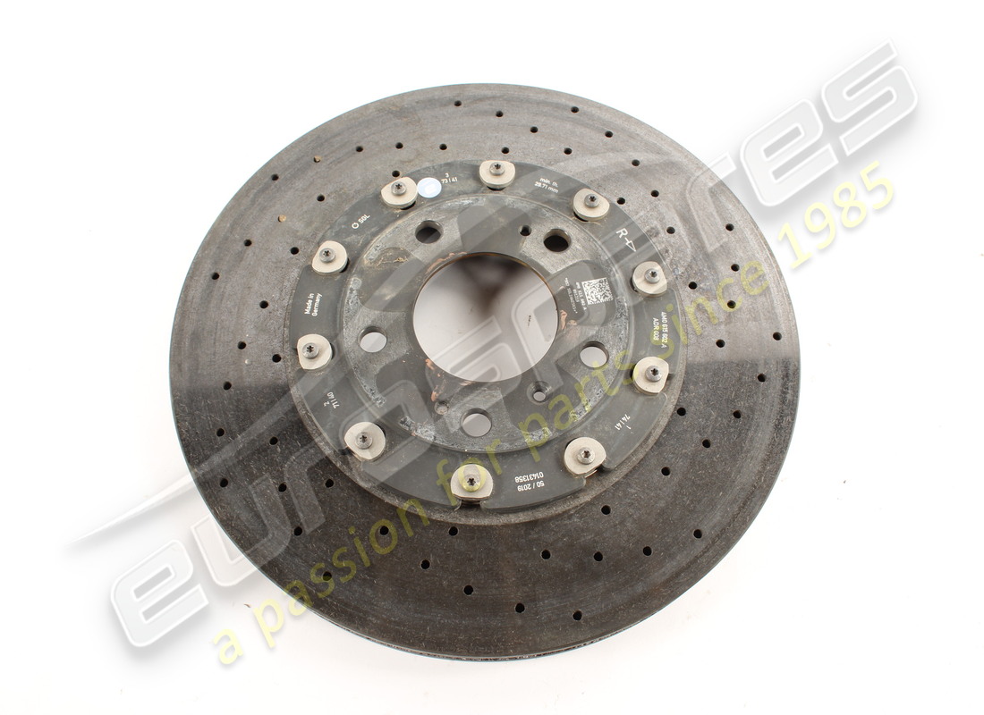 USED LAMBORGHINI RIGHT REAR BRAKE DISC . PART NUMBER 4M0615602A (1)