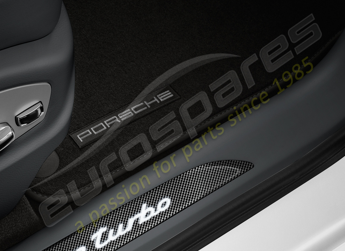 neu porsche fussmatten mit nubuk-umrandung (schwarz). teilenummer 95b864436cos5 (1)