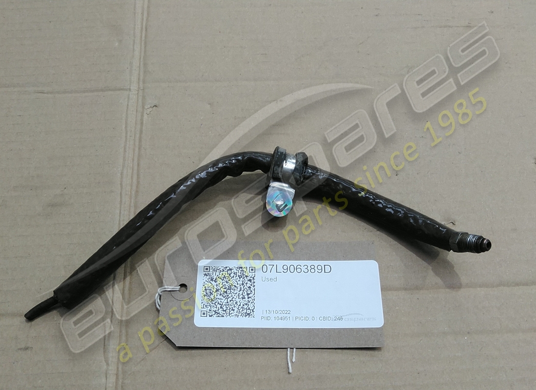 lamborghini rohr verwendet. teilenummer 07l906389d (1)