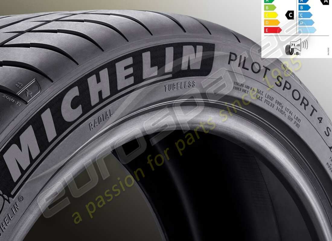 neu ferrari michelin vordersommerreifen pilot sport 4s, 235-35 zr19 (91y). teilenummer 70005006 (1)
