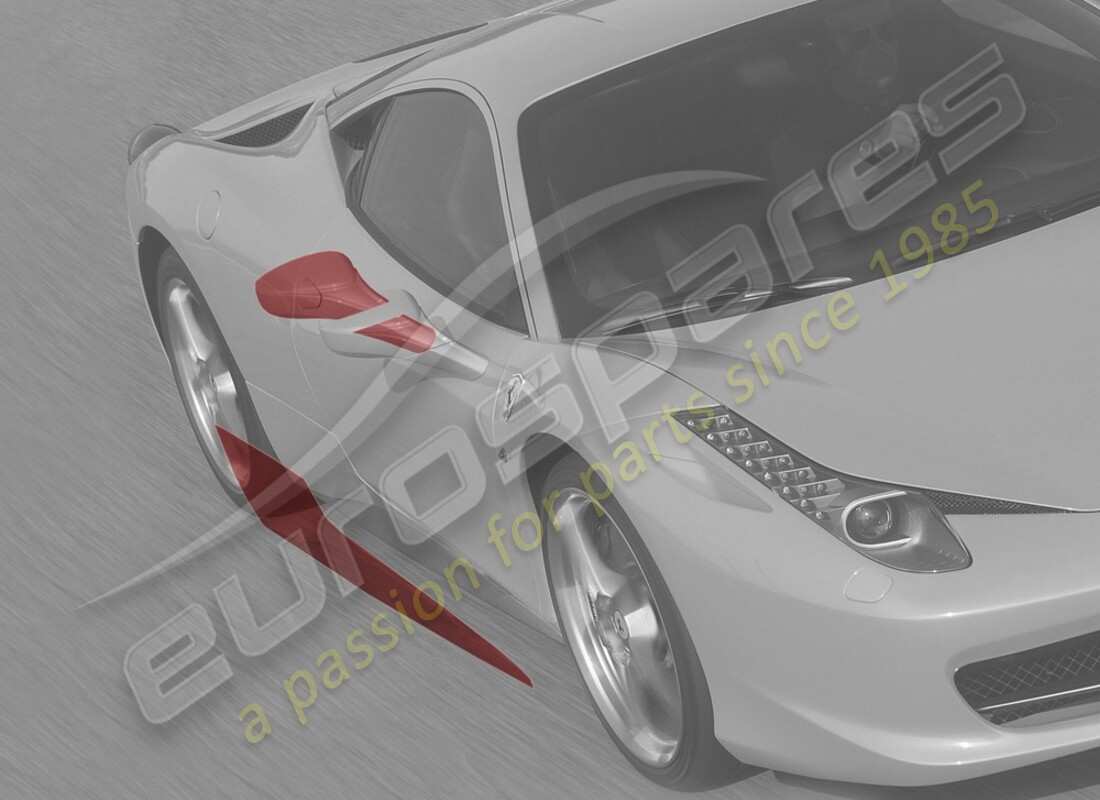 neue ferrari schutzfolie gegen steinschlag, linke seite. teilenummer 70001827 (1)