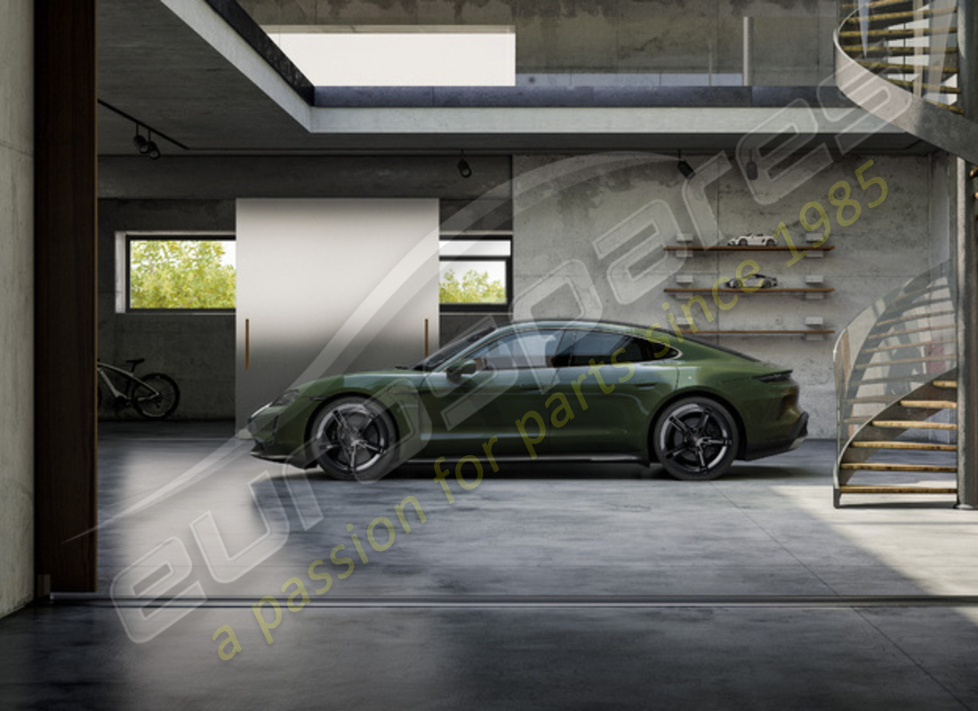 neu porsche 21-inch mission e design sommerradsatz - schwarz (hochglanz) lackiert. teilenummer 9j1073663kb (2)