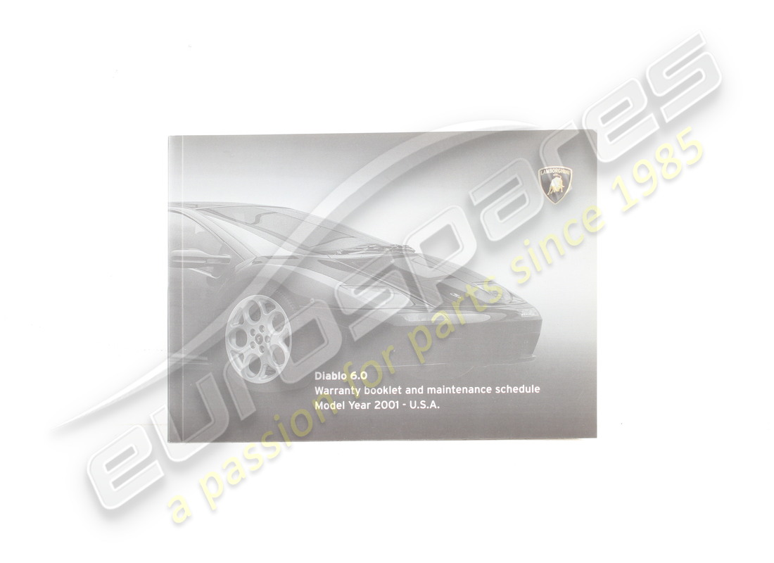 neues lamborghini diablo 6.0 garantiebuch (usa). teilenummer 0048008170 (1)