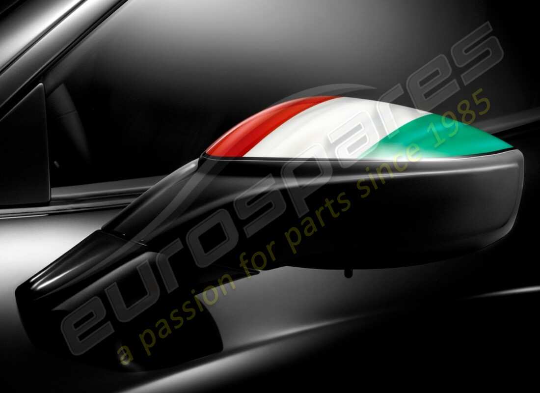 NEU Ferrari TRICOLORE ITALIEN FLAGGE TÜRSPIEGEL. TEILENUMMER 70002196 (1)