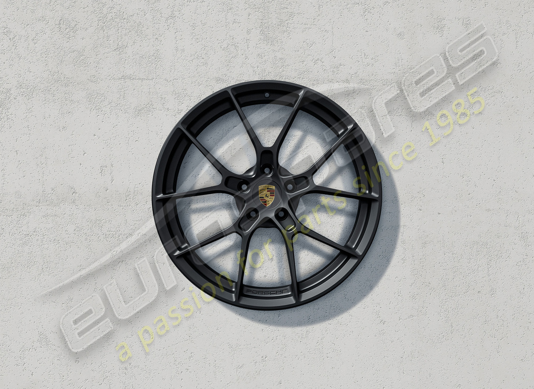 neu porsche 20/21-inch 911 carrera lightweight radsatz - schwarz seidenlängend (ohne reifen, ventil und reifendruckkontrollsystem-sensor). teilenummer 992044680mb (1)