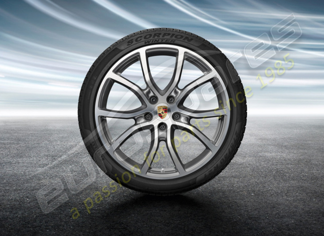 neu porsche 21 zoll winterradsatz im exklusiven design. teilenummer 9y0044615j (1)