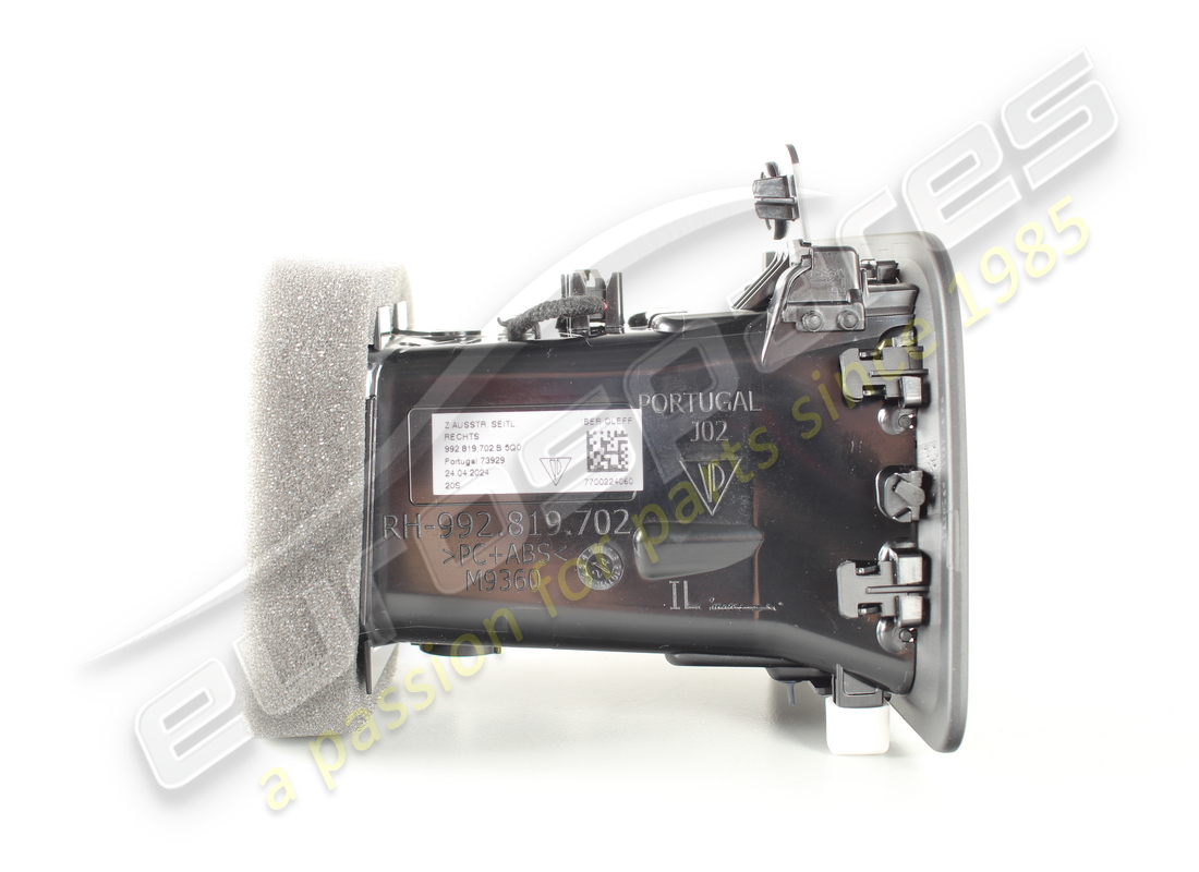 neu porsche lüftungsgitter rechts schwarz. teilenummer 992819702b5q0 (3)