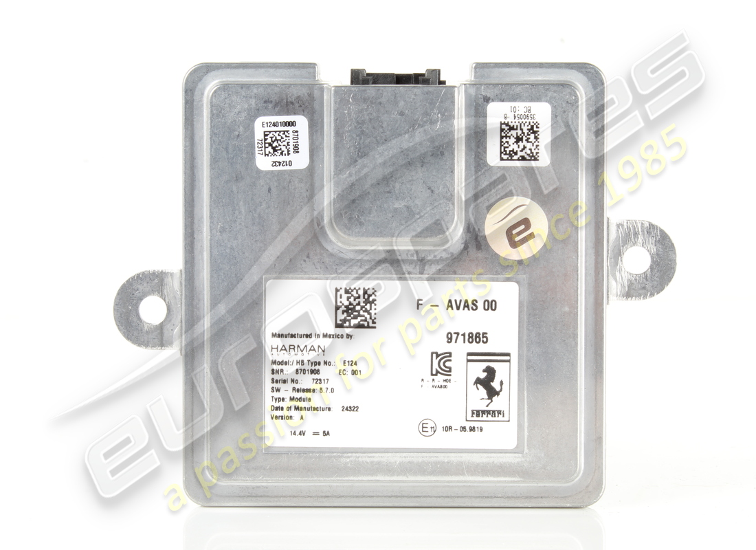 GEBRAUCHT Ferrari ECU AVAS . TEILENUMMER 971865 (1)