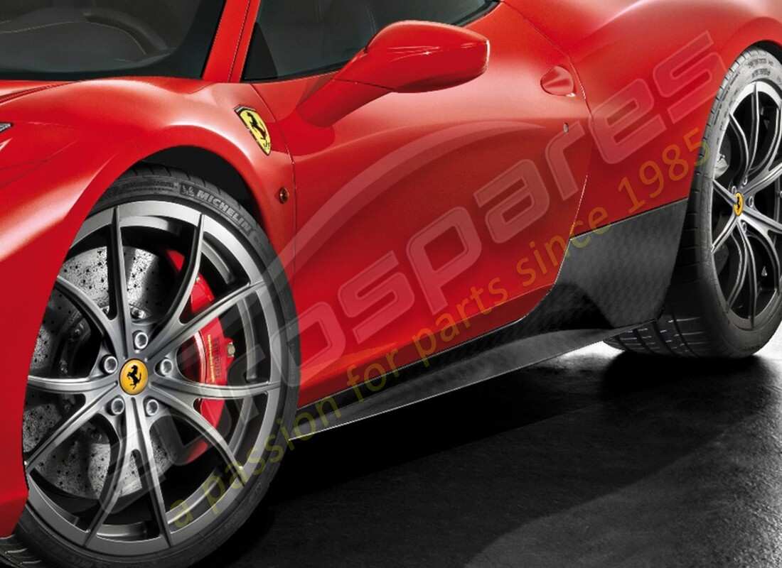 neu ferrari kohlefaser seitenschweller-set für unter der tür. teilenummer 70001952 (1)