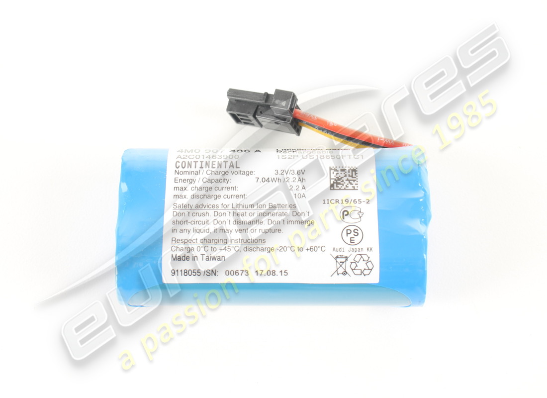 neue lamborghini batterie für notbetrieb. teilenummer 4m0907486a (1)