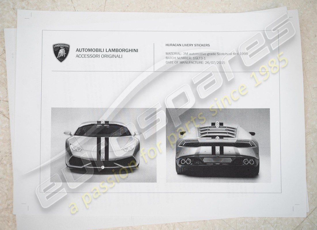 neues lamborghini glänzendes schwarzes ästhetisches kit für 62x. teilenummer 4t0898820 (3)