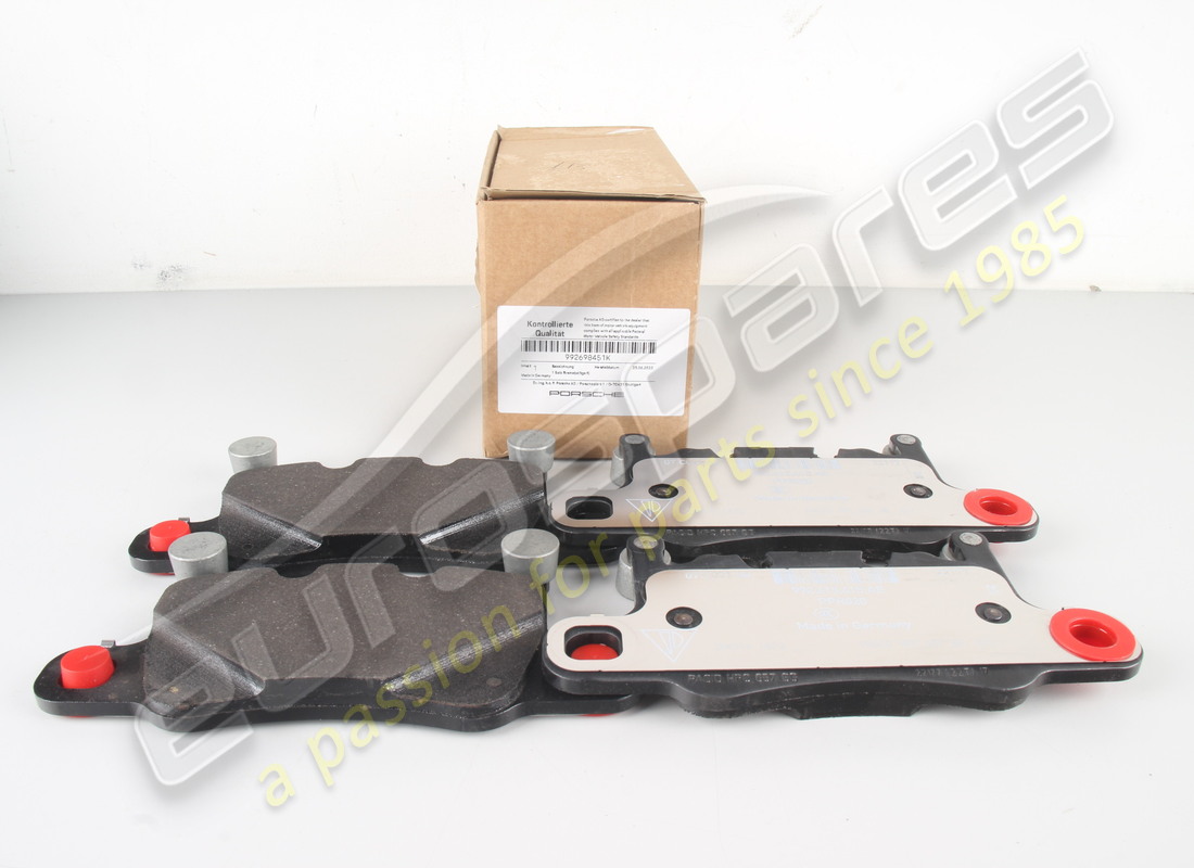 neu porsche 1 satz von bremsbelagsatz für scheibenbremse. teilenummer 992698451k (1)