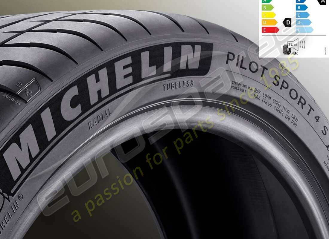 neu ferrari michelin vordersommerreifen pilot sport 4s, 225-35 zr19 (88y). teilenummer 70004964 (1)