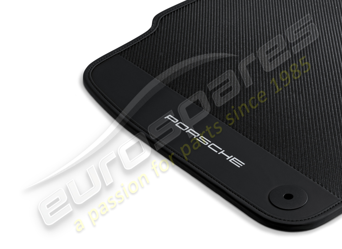neu porsche carbon fussmatten mit ledereinfassung. teilenummer 9y0044844 (2)