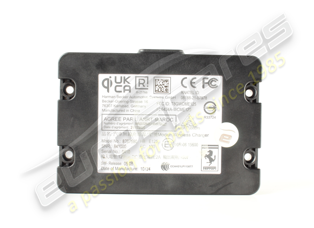 GEBRAUCHTES Ferrari KABELLOSES HINTERES LADEGERÄT. TEILENUMMER 841000 (1)