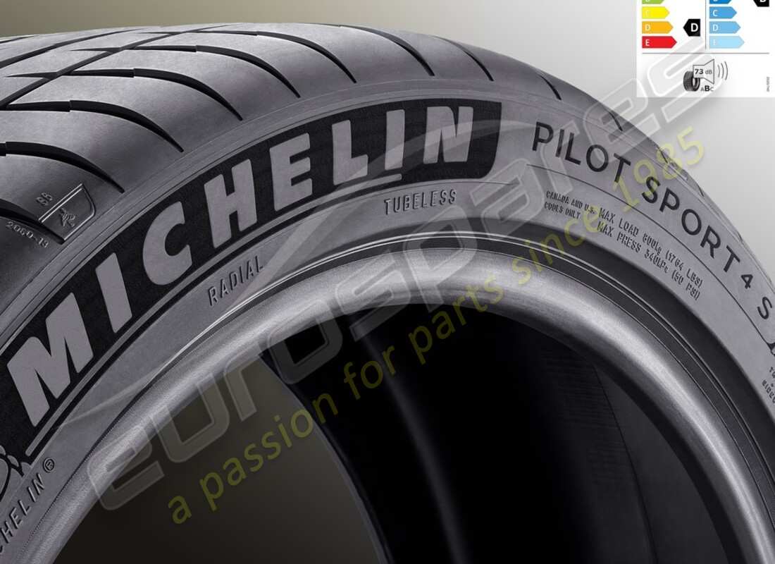 neu ferrari michelin hinterer sommerreifen pilot sport 4s, 285-35 zr20 (104y). teilenummer 913734 (1)
