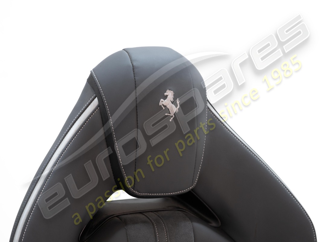 beschädigt ferrari vollelektrisch std-stil sitze mit alcantara-mitte und lederpolster, pferdemuster auf der kopfstütze. teilenummer eap1563082 (2)