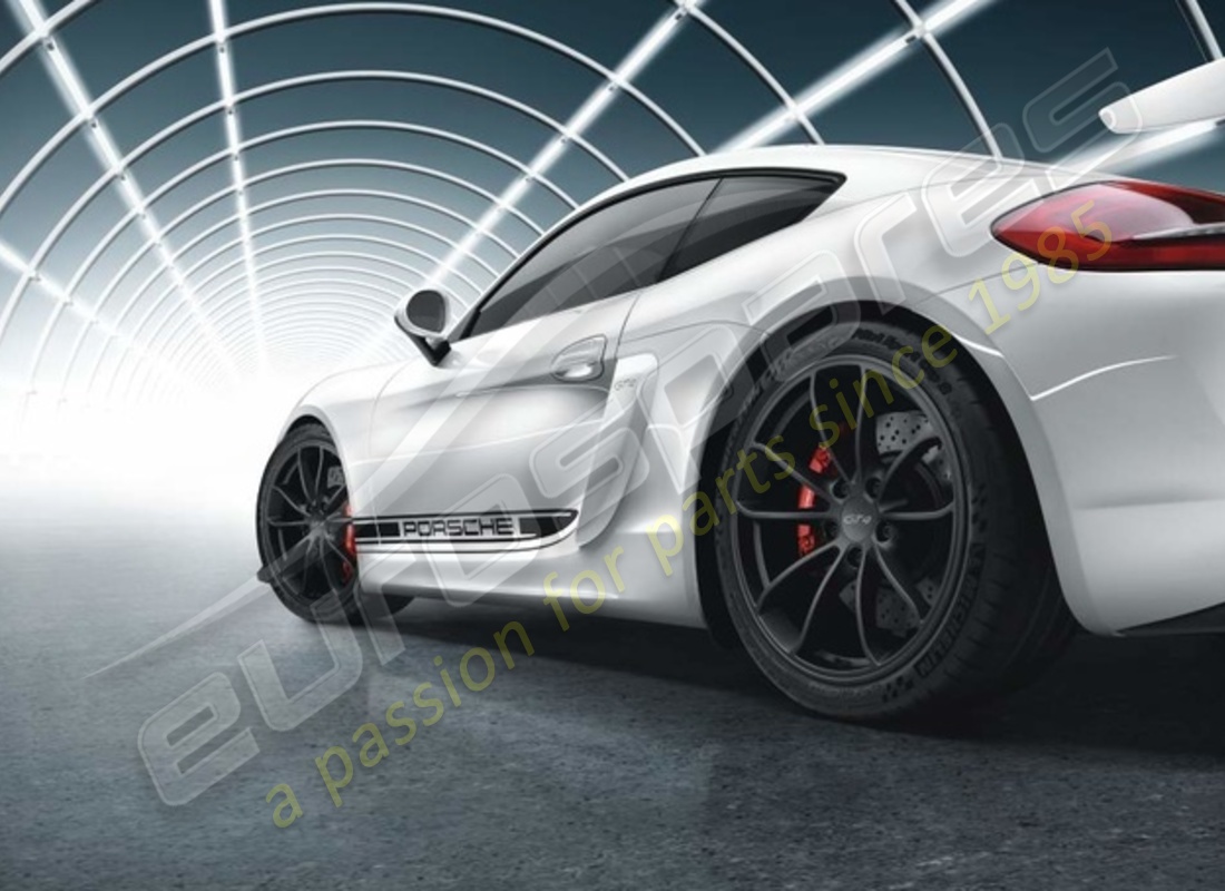 neu porsche 20-inch gt4 radsatz - in schwarz (satinglänzend). teilenummer 98104460301 (2)