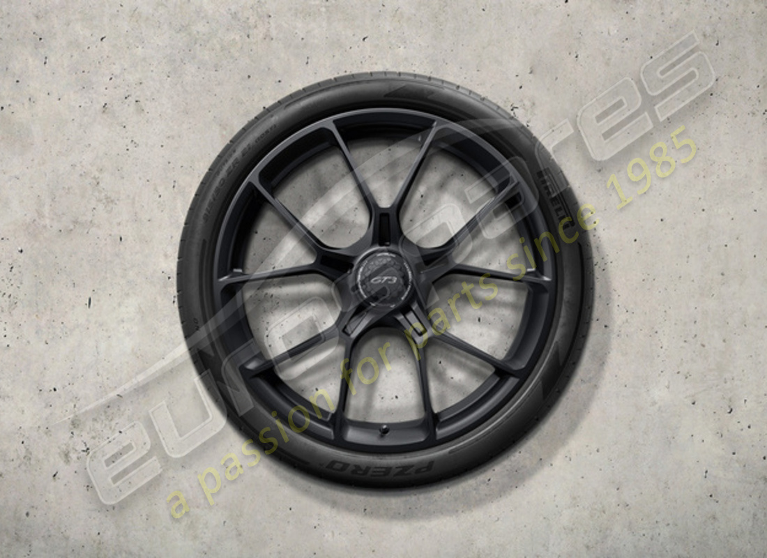 neues porsche set aus 20/21-inch gt3 räder - in schwarz. teilenummer 992044680ca (1)