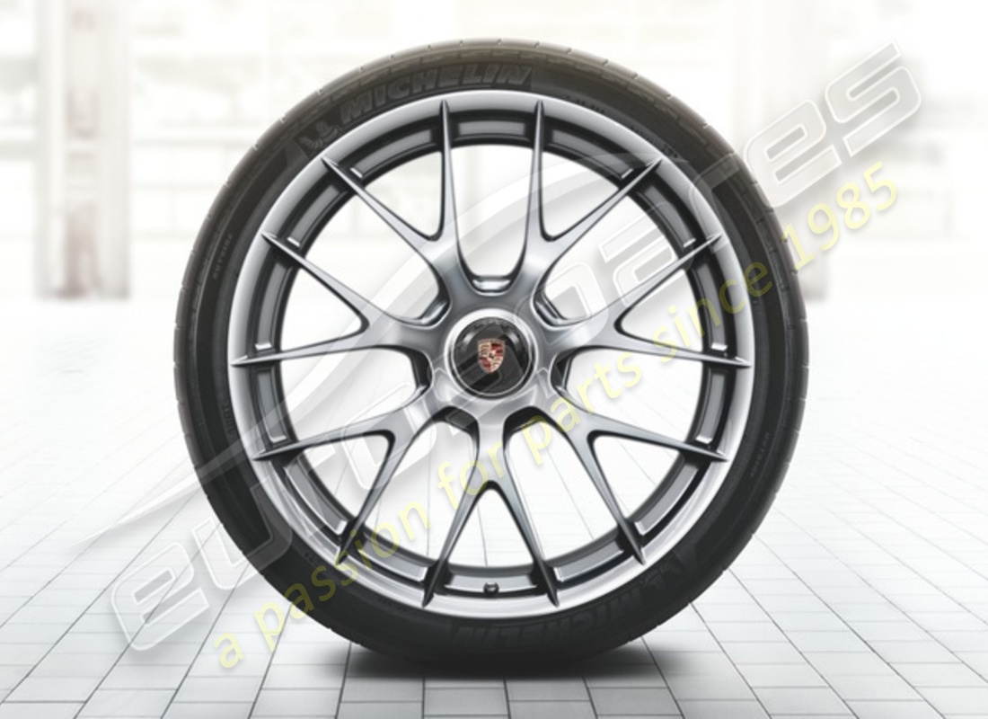 neuer porsche 20/21 zoll magnesium sommerrad- und reifensatz. teilenummer 91804460006 (1)