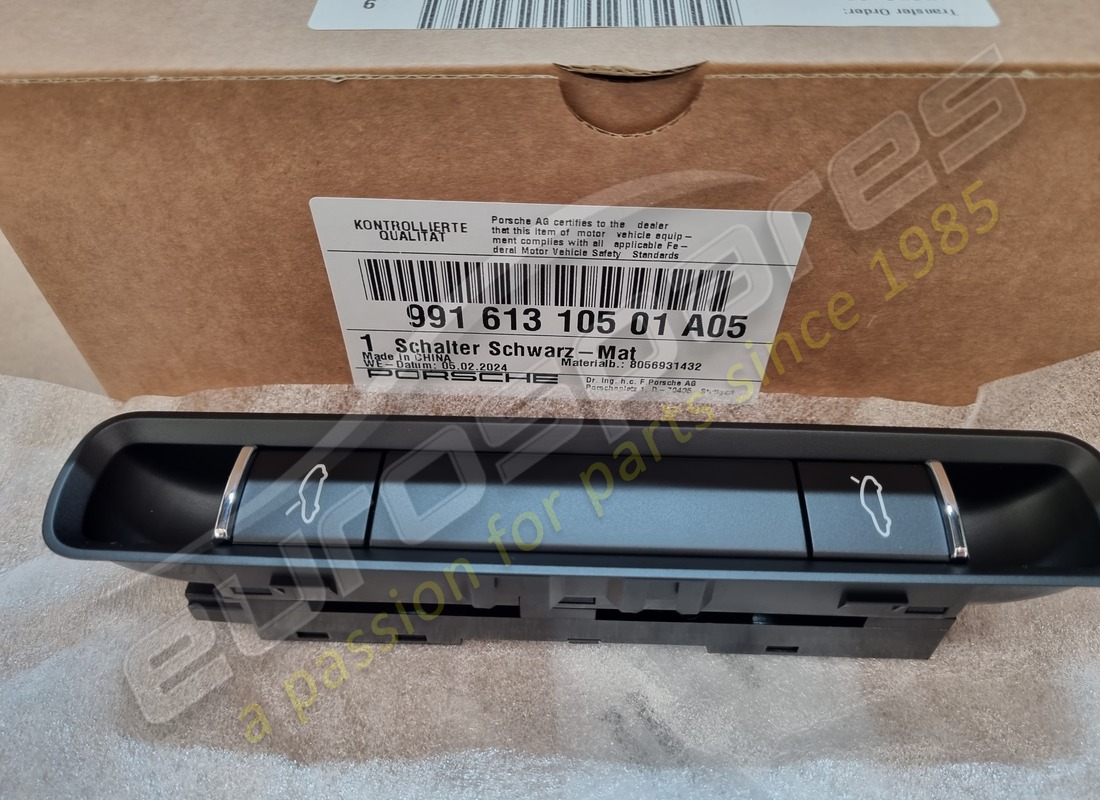 neu porsche mattschwarz. teilenummer 99161310501a05 (1)