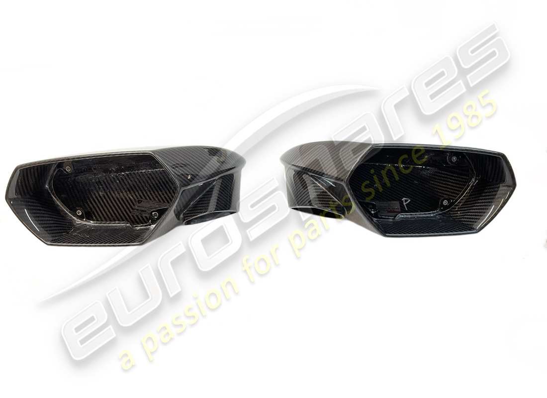 neues lamborghini glänzendes carbon-spiegelkappen-kit + schrauben. teilenummer 4t0898820j (1)