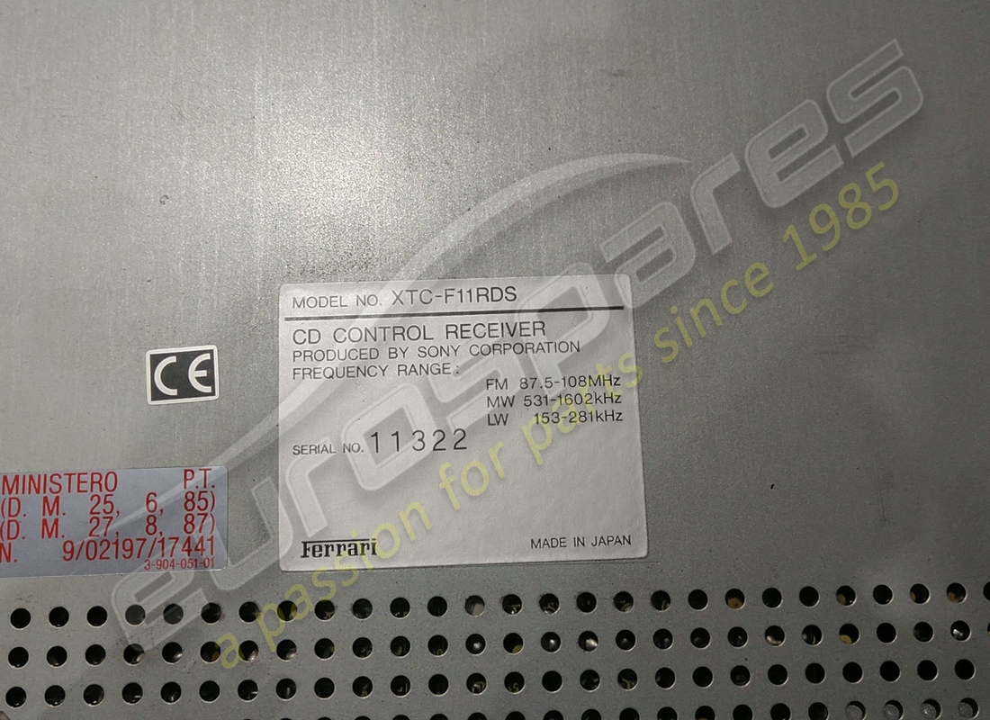 gebrauchter ferrari radio/cd-tuner. teilenummer 155712 (3)