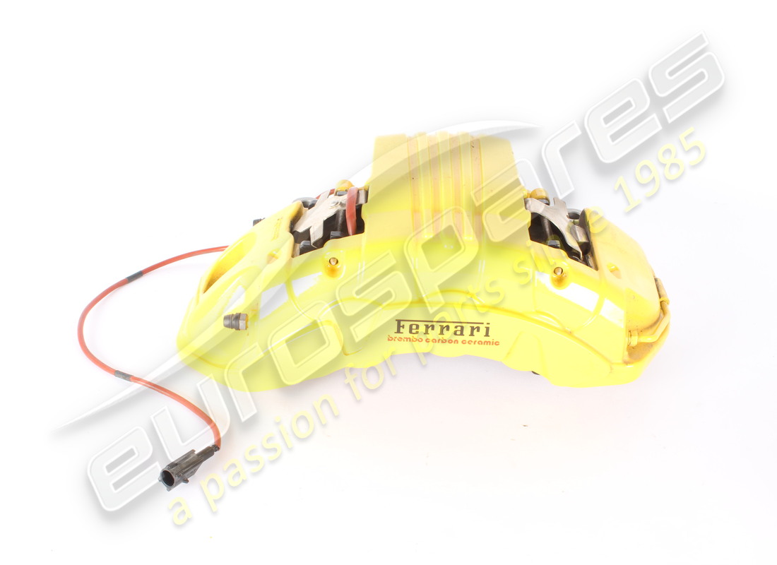GEBRAUCHT Ferrari BREMSSATTEL KOMPLETT CARBON KERAMIK ANT.SX GIALL . TEILENUMMER 776910 (1)