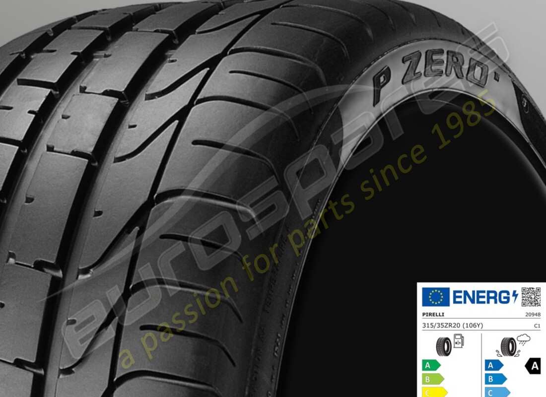neuer ferrari pirelli hinterer sommerreifen p-zero, 315-35 zr20 (106y). teilenummer 270412 (1)