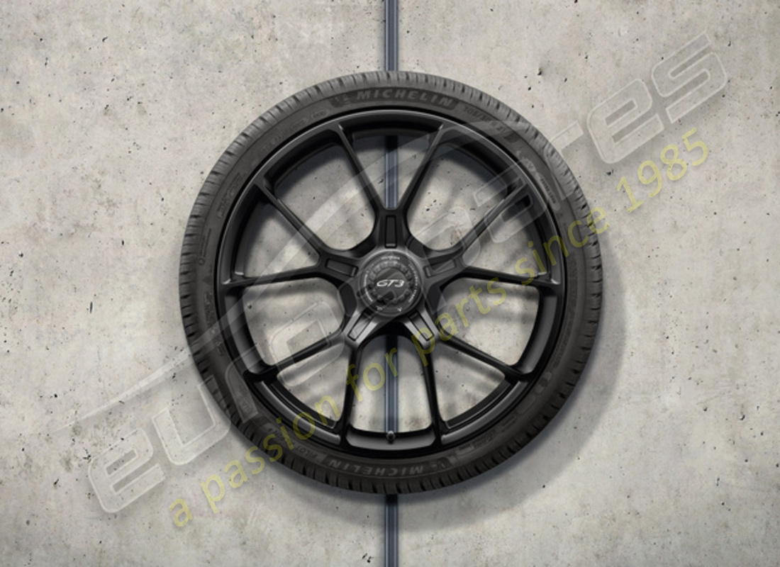 neu porsche 20/21-inch gt3 winterradsatz schwarz lackiert (seidenlängend). teilenummer 992044601ca (1)