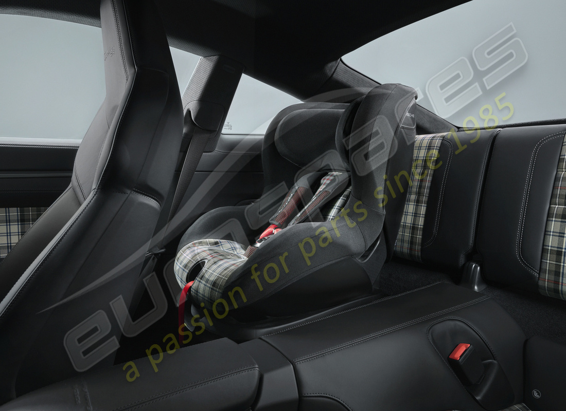 neu porsche kindersitzbezug heritage design - turbo 50 tartan für kindersitz i-size. teilenummer 971044066d (1)