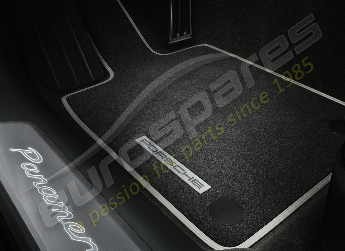 neu porsche custom fussmatten mit lederbeschluss. teilenummer 97104430200xxx (1)