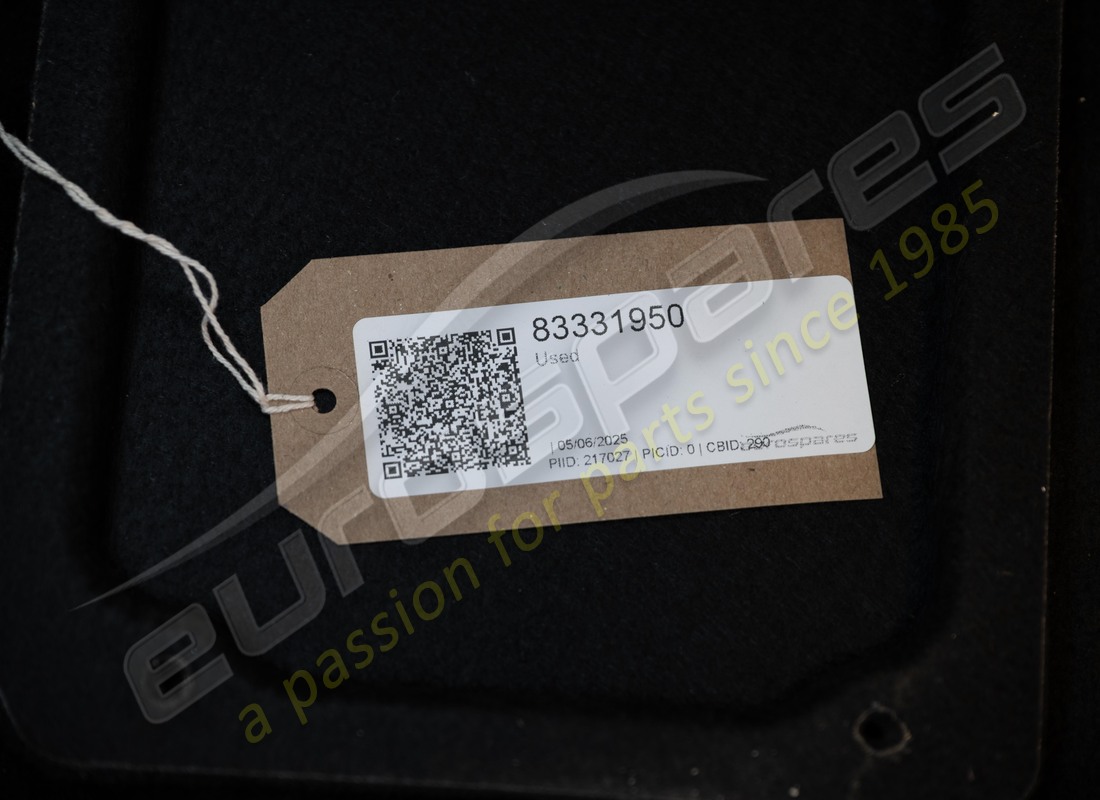 gebraucht ferrari komplettes mattenset in schwarz. teilenummer 83331950 (3)