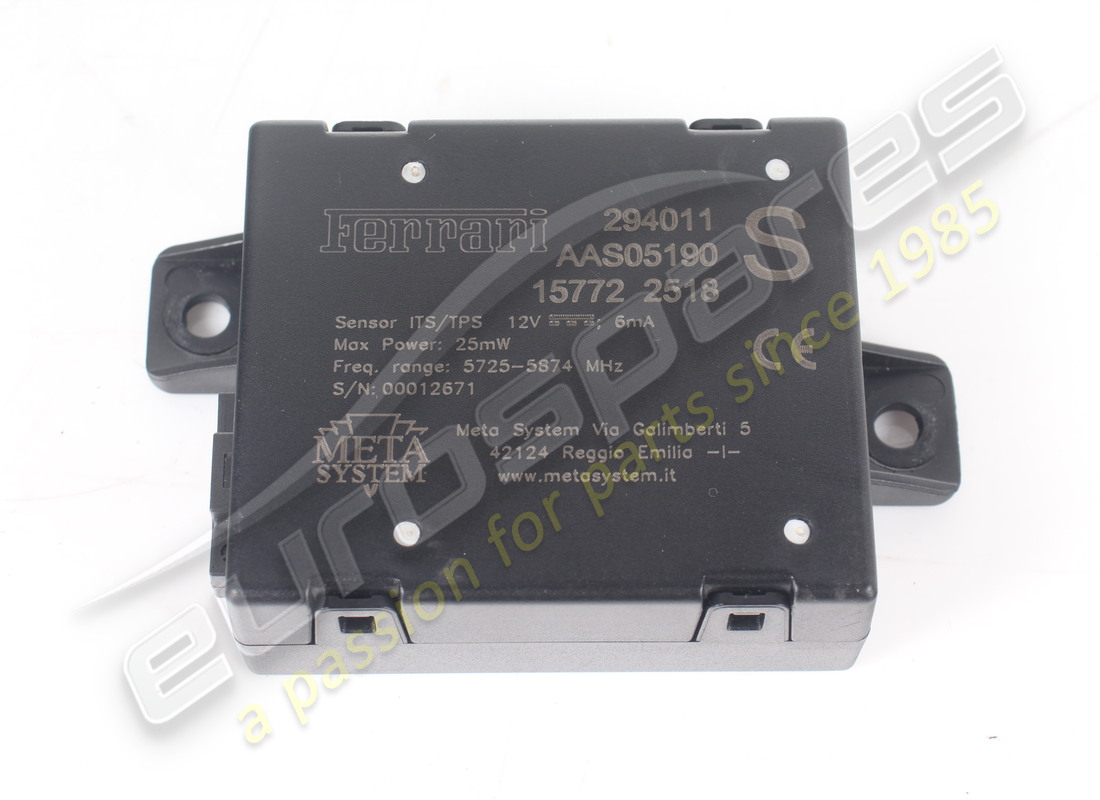 VERWENDETER FERRARI SLAVE-DIPOL-SENSOR. TEILENUMMER 294011 (2) verwendeter ferrari slave-dipol-sensor. teilenummer 294011 (2)