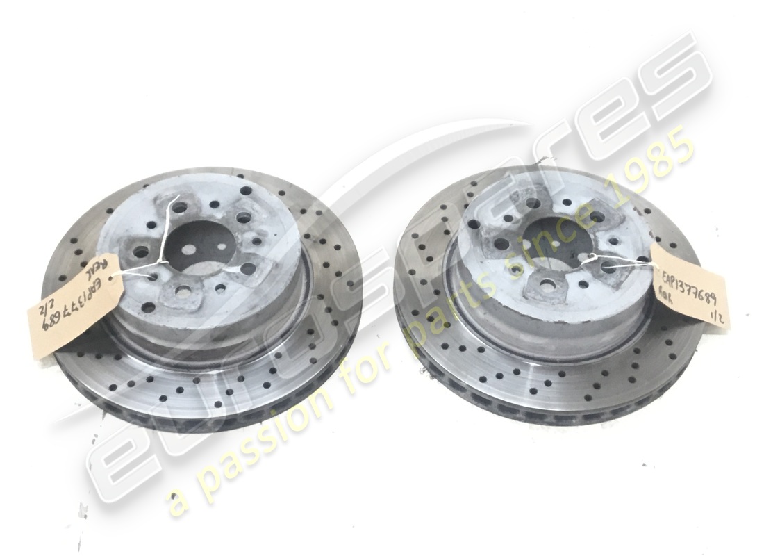 GEBRAUCHT Eurospares Ferrari 550 PAAR HINTERE BREMSSCHEIBEN . TEILENUMMER EAP1377689 (1)