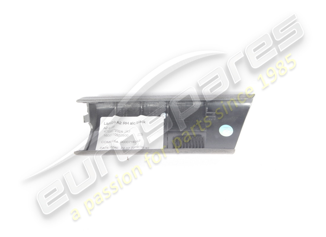 gebrauchte lamborghini verkleidung, säule rechts, schwarzes alcantara. teilenummer 4t0867232ajr7 (2)