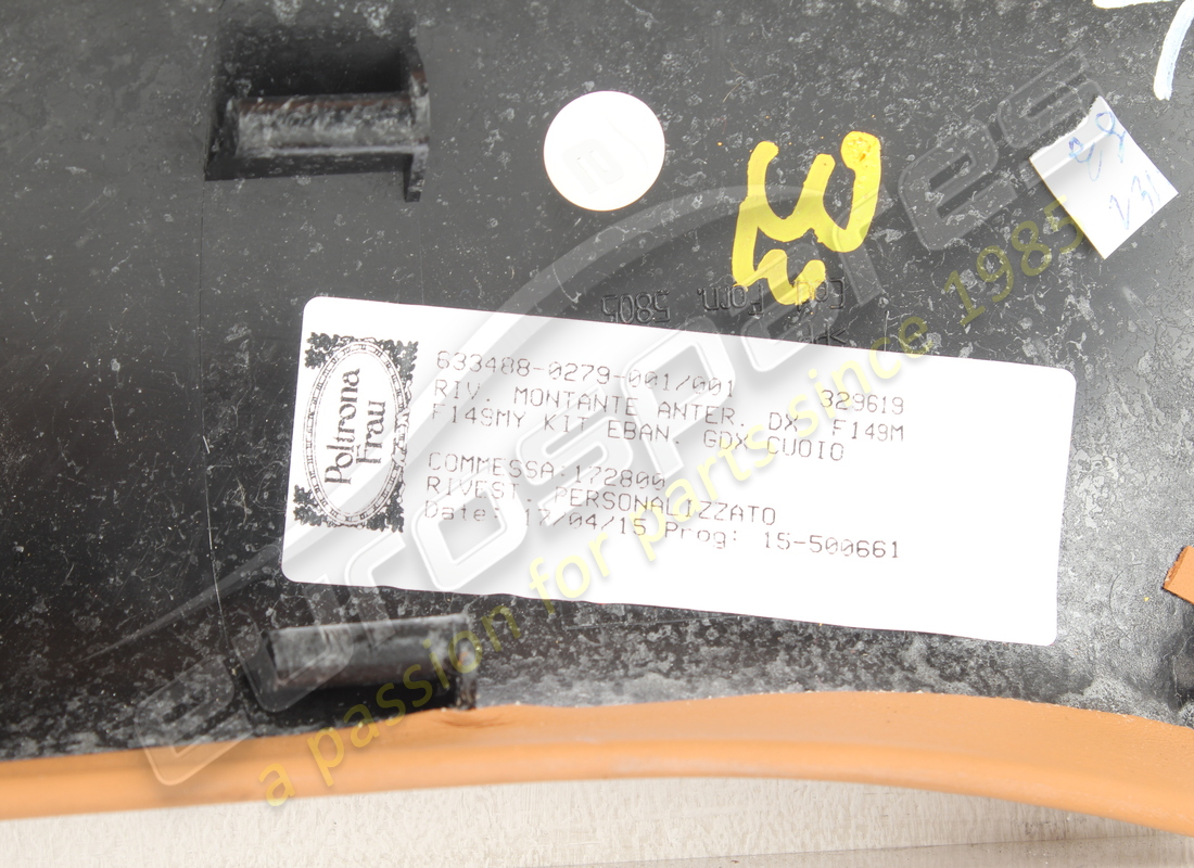 gebraucht ferrari komplette rechte vordere pfostenabdeckung. teilenummer 87165629 (3)